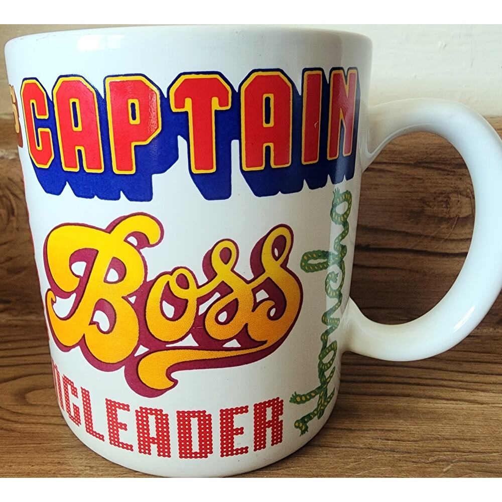 Hallmark Coffee Mug 1983 Boss Manager Supervisor Captain Chief Kingpin Honcho
